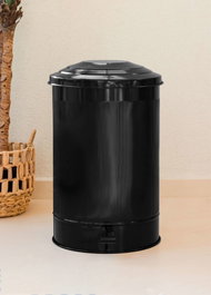 Mijölnir STP0005 Cubo Galvanizado Negro 35 x 32 x 52 cm